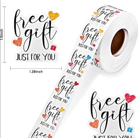 POSHER FAVORITE! 💕50 FREE GIFT stickers 1.5 x 1.38 inch BEST SELLER! - Picture 2 of 4